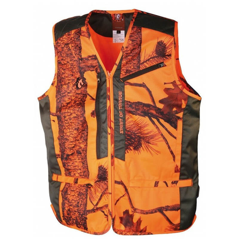 gilet anti-ronce camo orange spirit of traque somlys